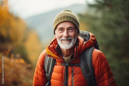 Portrait of a Active seniors on country walk