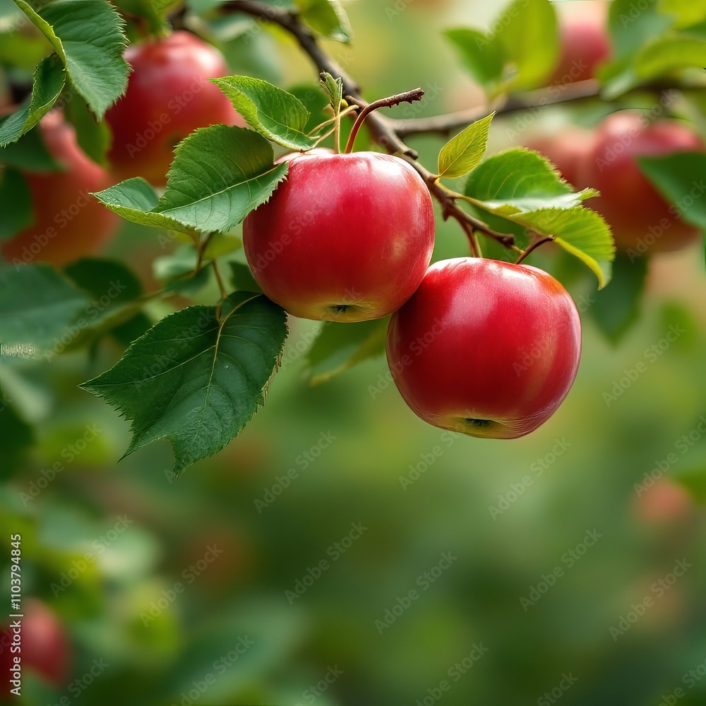 Miniature apples, leaning on a tree, a shift in view. Miniature apples, leaning on a tree, a shift in view.