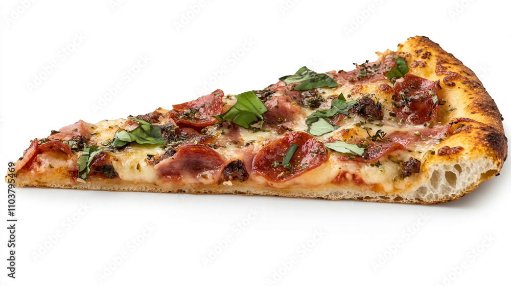 pizza slice isolated on a white background pizza slice isolated on a white background