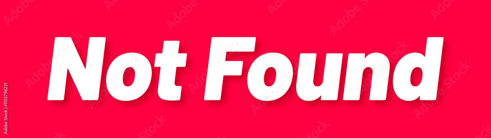 Not Found Stamp, Red Background with Not Found Word Rubber Stamp Banner Not Found Stamp, Red Background with Not Found Word Rubber Stamp Banner