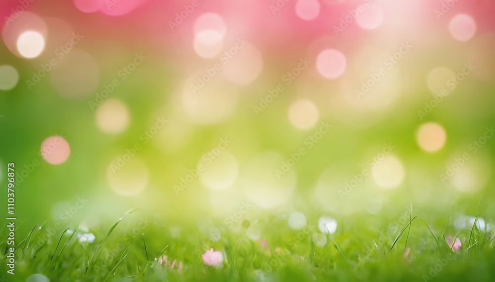 Obraz premium abstract bokeh background green and pink,circle, blur, blurred, bokeh, bubble, colourful, defocused, glowing, graphic, grey, 12