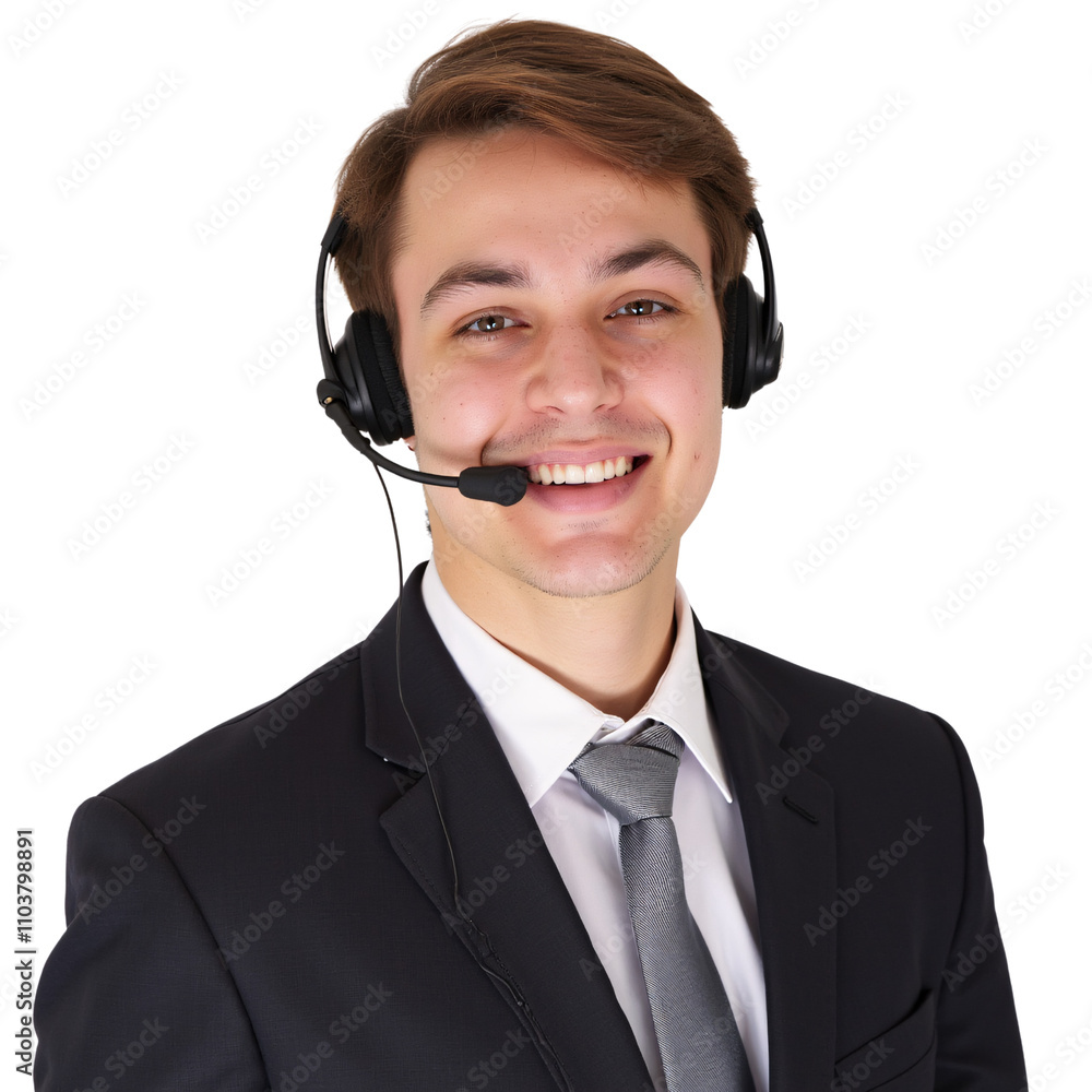 Professional Customer Service Agent with Headset - Isolated PNG for Business Support, Client Interaction, Help Desk, Sales, Marketing, Technical Assistance, Communication, and Call Center Visuals Professional Customer Service Agent with Headset - Isolated PNG for Business Support, Client Interaction, Help Desk, Sales, Marketing, Technical Assistance, Communication, and Call Center Visuals