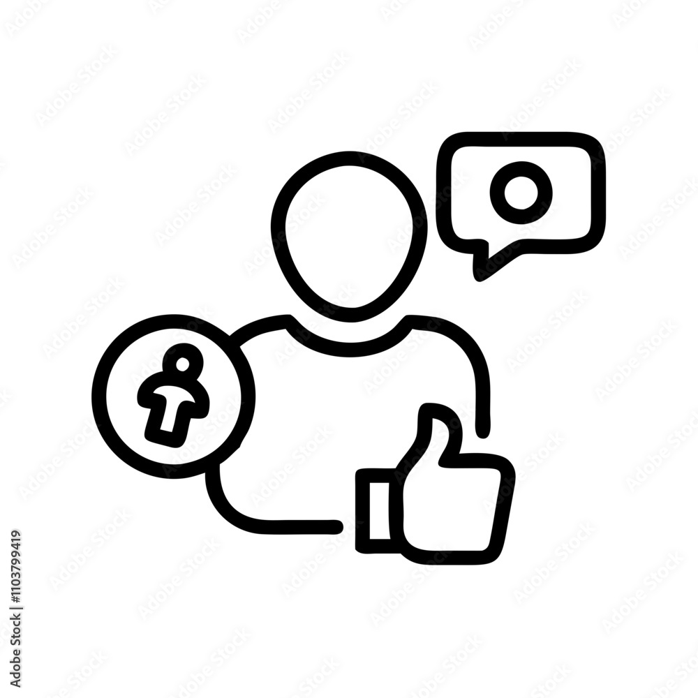 Good icon user profile graphic Good icon user profile graphic