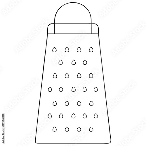 Good icon of grater for shredding and zesting.