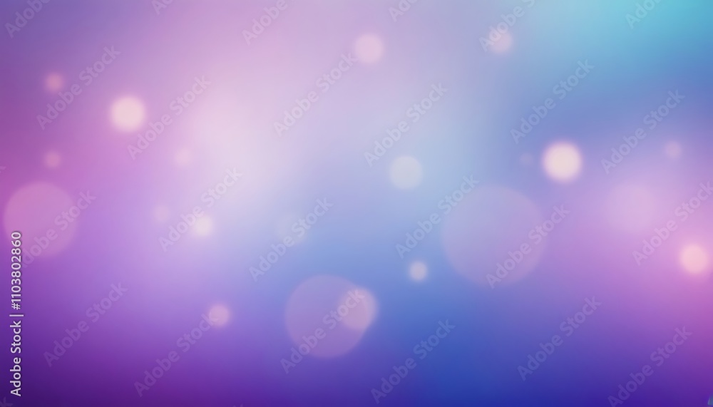Abstract blue and purple blurred bokeh light on dark background. New Year holiday card template. Magic falling snow backdrop.1