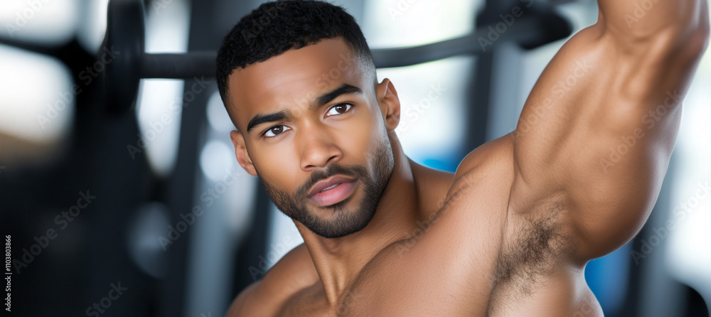 Strong Handsome Man At the Gym Strong Handsome Man At the Gym