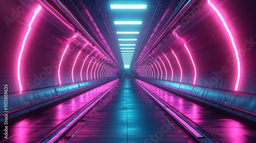 Wallpaper Mural Captivating neon-lit background showcasing futuristic elements and vibrant colors. Torontodigital.ca