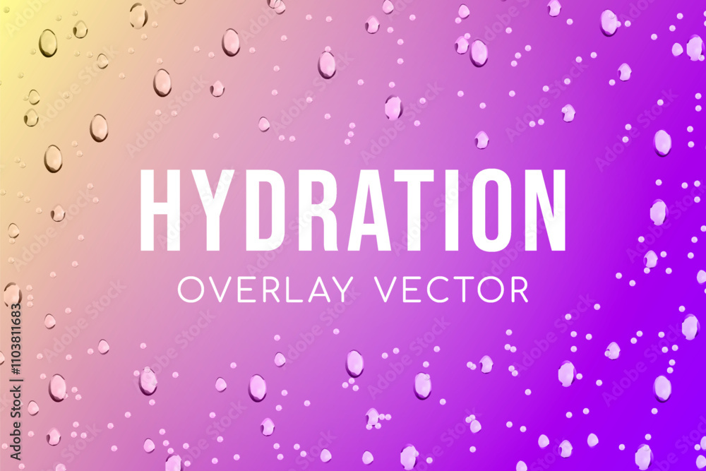 Water droplets overlay on gradient background Water droplets overlay on gradient background