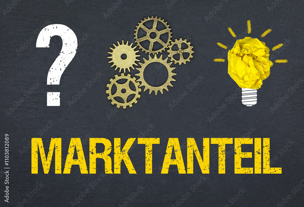 Obraz premium Marktanteil 