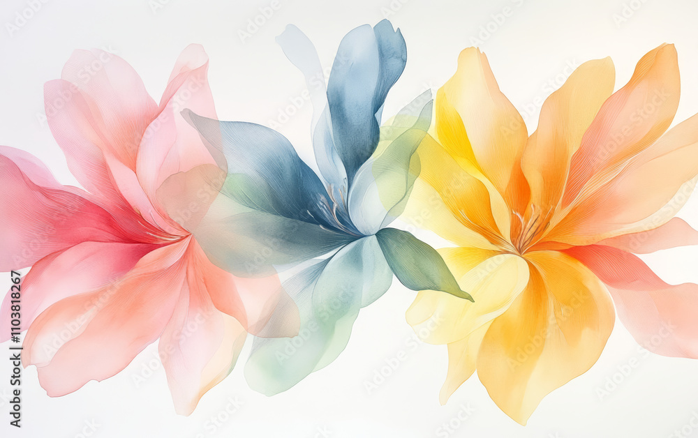 Fototapeta premium Vintage floral texture art background