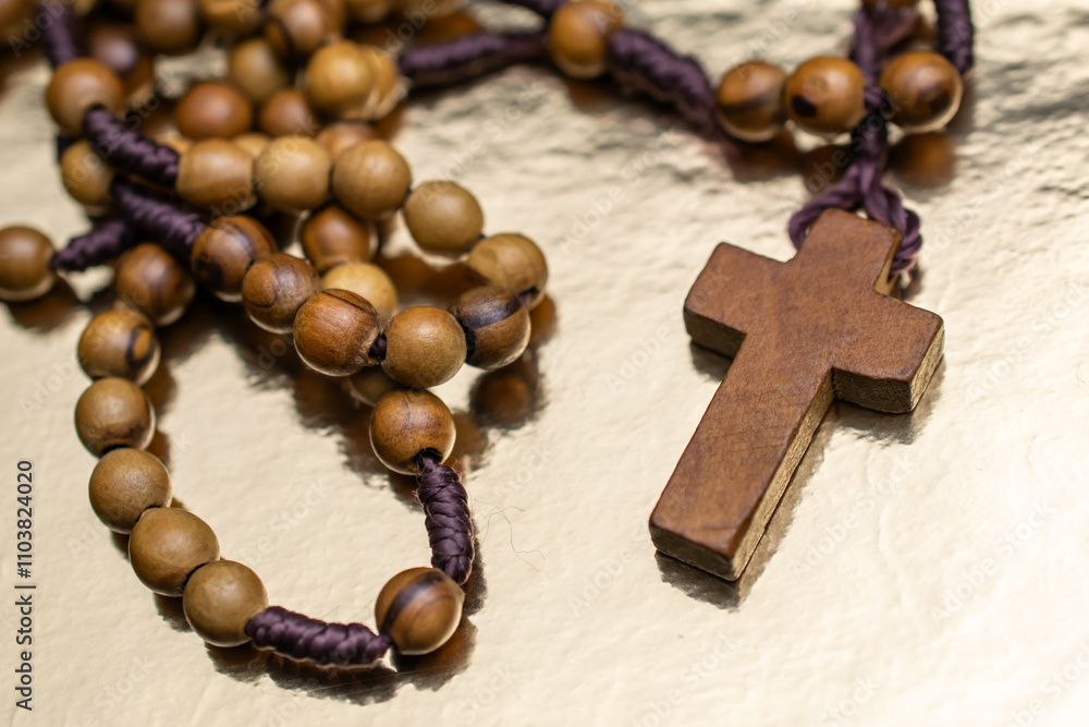 christian prayer rosary with cross christian prayer rosary with cross