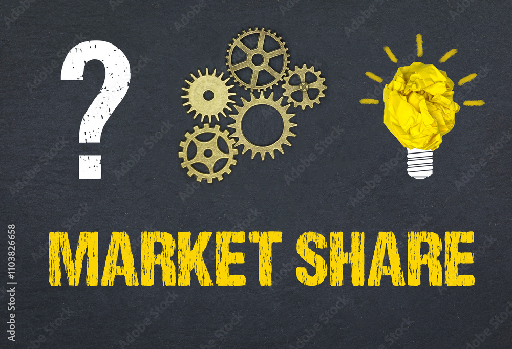 Obraz premium Market Share