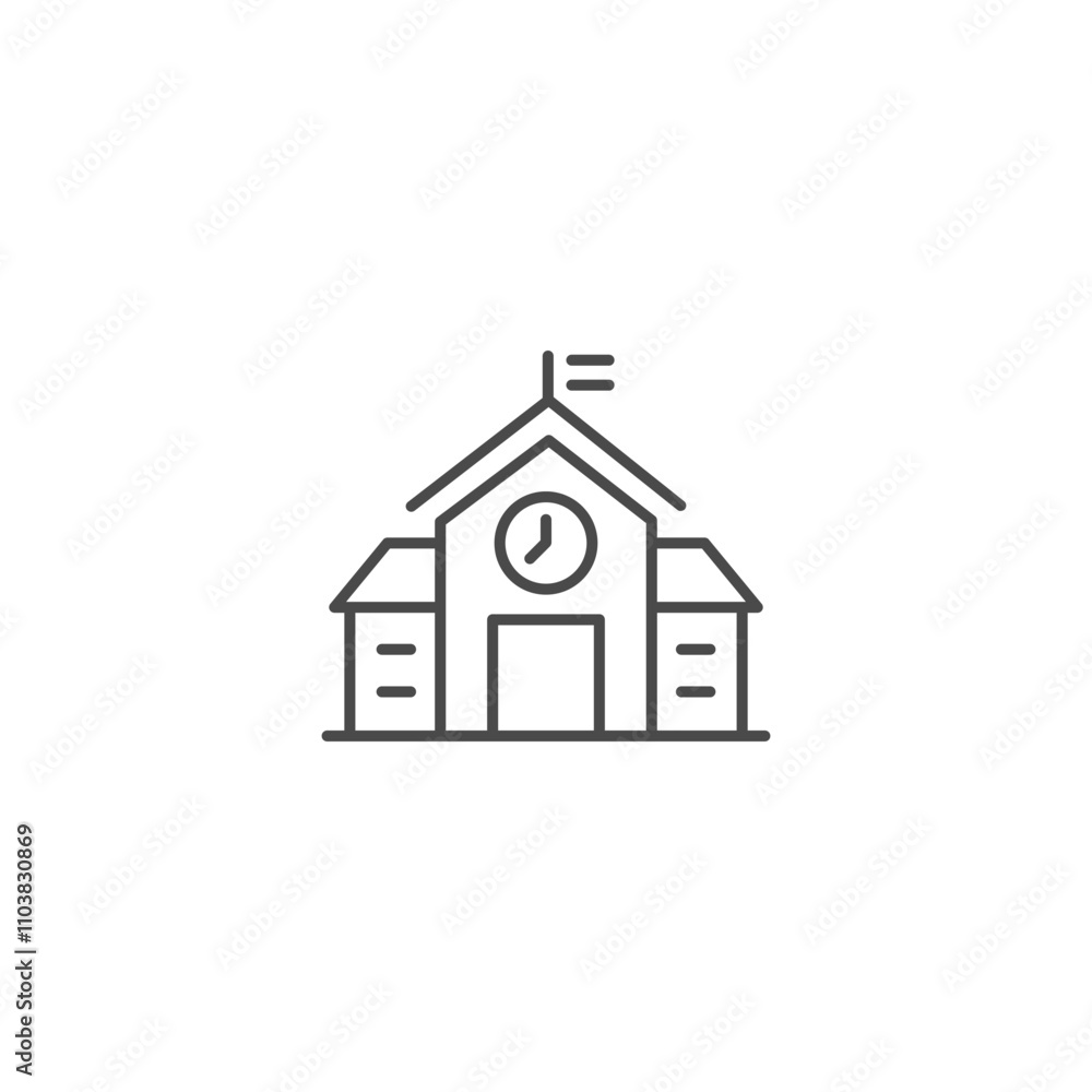 School icon template vector illustration School icon template vector illustration