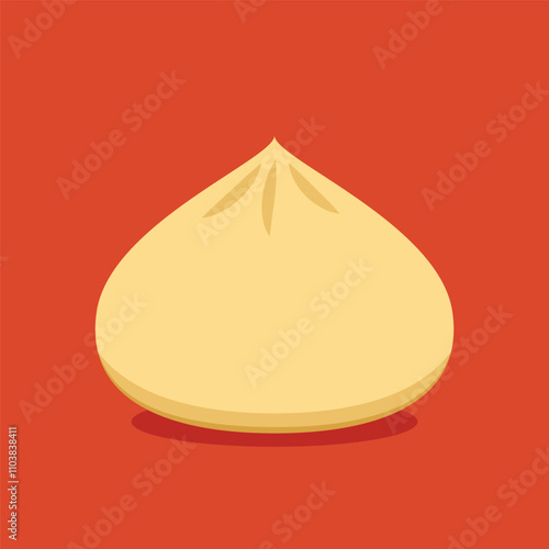 Chinese dumplings logo design. Chinese dumplings is Chinese food. Bao cartoon.