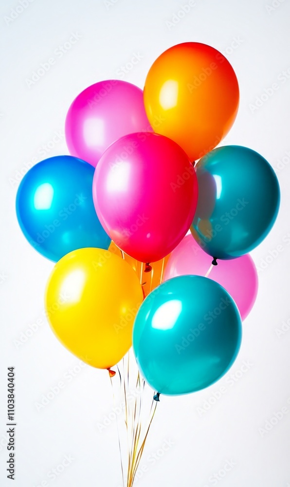 Vibrant Bunch of Colorful Balloons Vibrant Bunch of Colorful Balloons