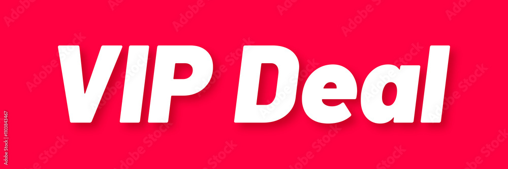 VIP Deal Stamp, Red Background with VIP Deal Word Rubber Stamp Banner VIP Deal Stamp, Red Background with VIP Deal Word Rubber Stamp Banner