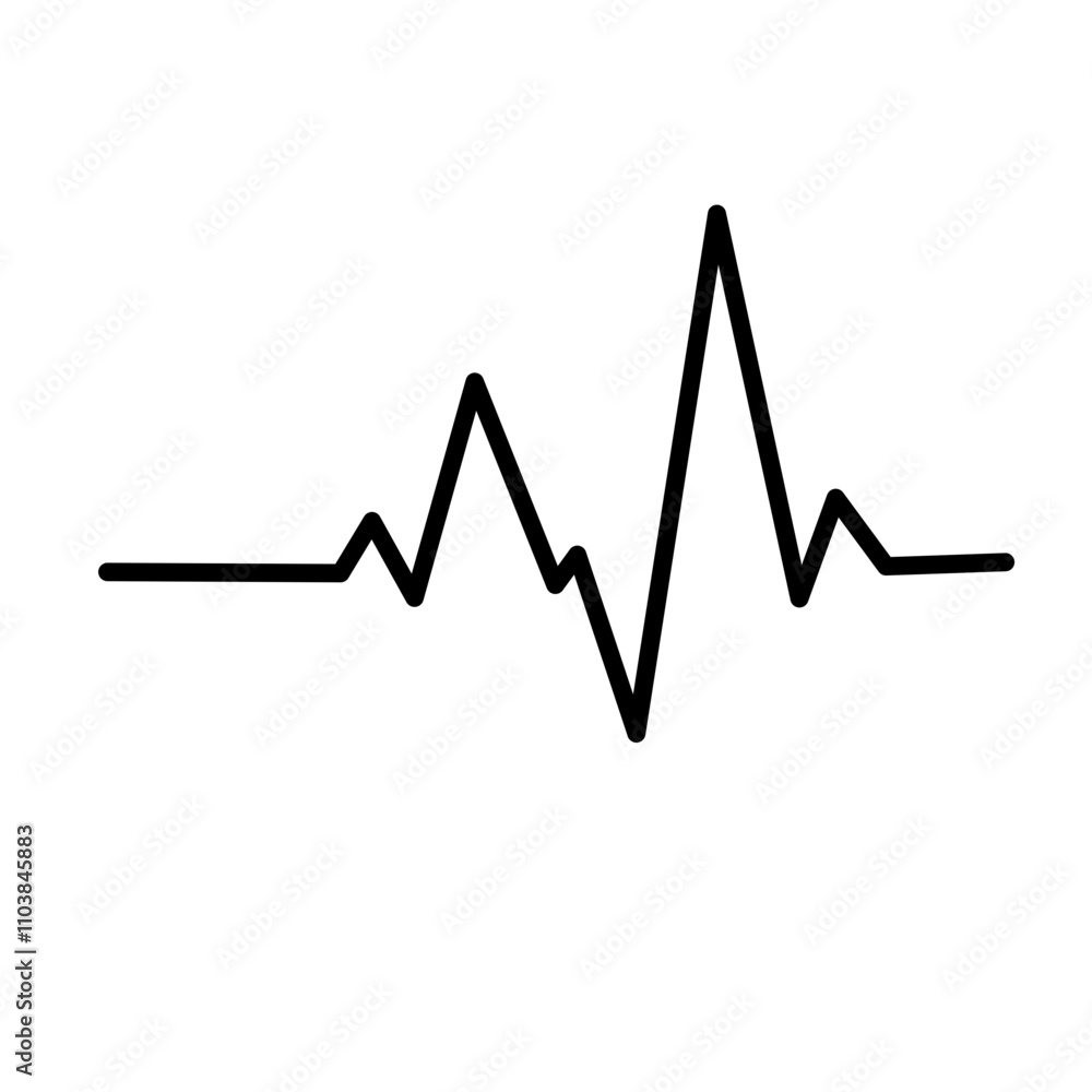 Heart beat line. Thin line vector of signs for infographic logo app development and website design. Heart rhythm Heart beat line. Thin line vector of signs for infographic logo app development and website design. Heart rhythm