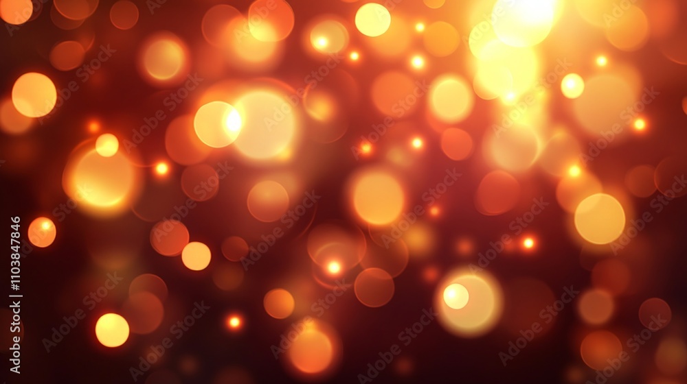 Warm Bokeh Background Design