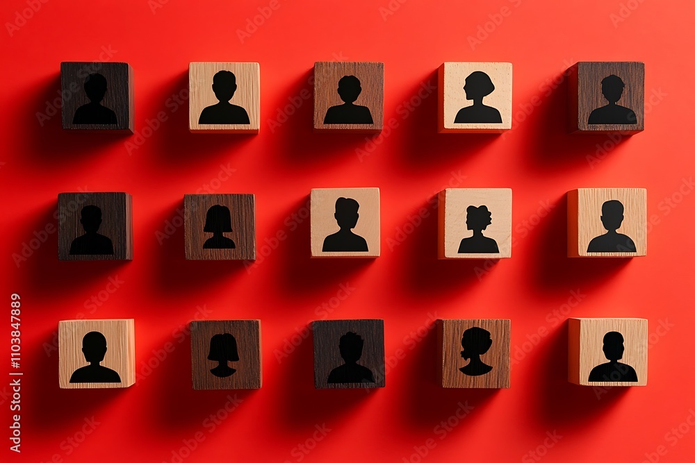 Diverse Workforce Cuboid Silhouette Collection Diverse Workforce Cuboid Silhouette Collection