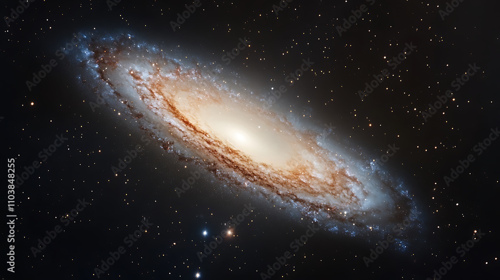 Majestic spiral galaxy swirling in the cosmos. A celestial masterpiece. Majestic spiral galaxy swirling in the cosmos. A celestial masterpiece.