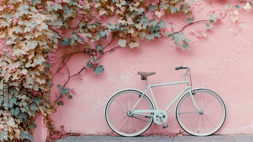 Vintage Bicycle Leaning Aga...