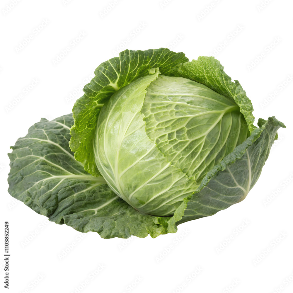 Fresh Green Cabbage Isolate On Transparent Background Cutout, PNG file, Cutout file Fresh Green Cabbage Isolate On Transparent Background Cutout, PNG file, Cutout file