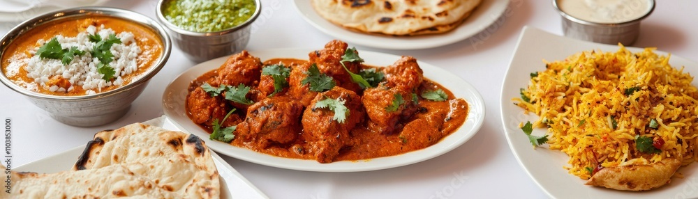 Family Gathering Around Table with Tandoori Food and Delicacies Indian food cuisine Family Gathering Around Table with Tandoori Food and Delicacies Indian food cuisine