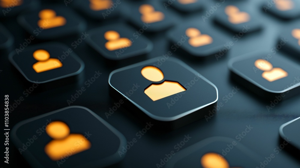 Global trade negotiations. Digital interface with user profile icons in a dark background. Global trade negotiations. Digital interface with user profile icons in a dark background.