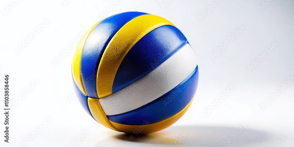 Stunning Tilt-Shift Photography of an Isolated Volleyball on a White Background Perfect for Sport Product Showcases and Marketing Campaigns Stunning Tilt-Shift Photography of an Isolated Volleyball on a White Background Perfect for Sport Product Showcases and Marketing Campaigns