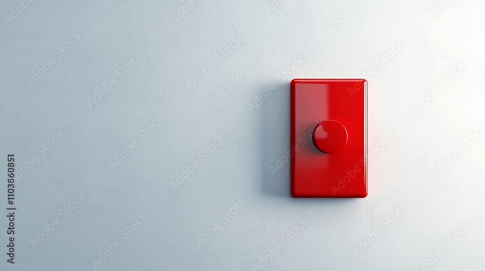 Fire alarm emergency notification safety, A simple red button mounted on a plain wall, creating a striking visual contrast and inviting curiosity. Fire alarm emergency notification safety, A simple red button mounted on a plain wall, creating a striking visual contrast and inviting curiosity.