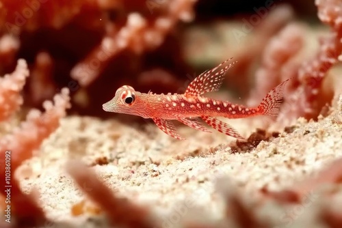 Ornate Ghost Pipefish in Coral photo