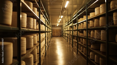Wallpaper Mural A Majestic Cheese Warehouse, A Connoisseur's Delight Torontodigital.ca