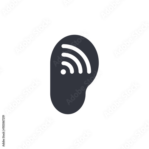 Hear Logo Template Icon