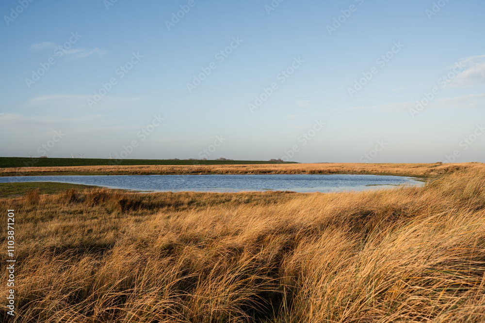 Naturstrand in Schillig, Wangerland, November 2024