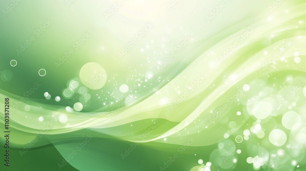 Serene Green Abstract Background Design Serene Green Abstract Background Design
