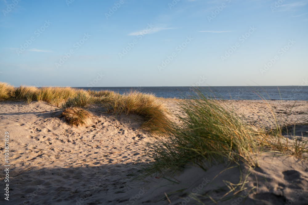 Naturstrand in Schillig, Wangerland, November 2024
