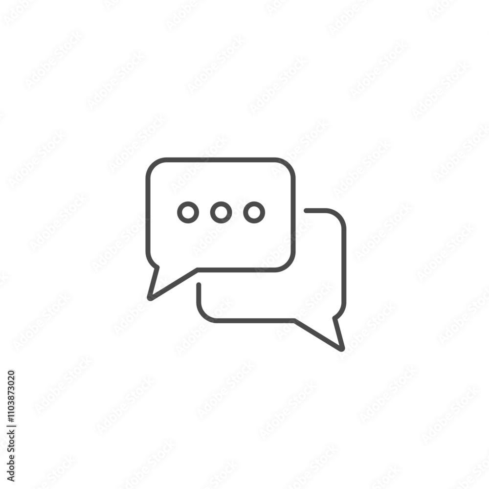 Chat icon template vector illustration Chat icon template vector illustration