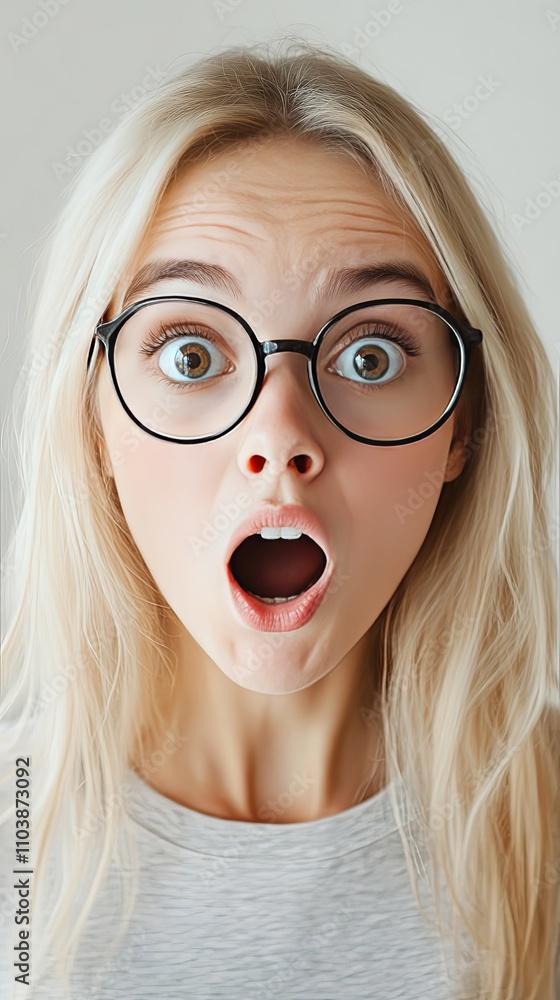 Astonishing Woman with Glasses Astonishing Woman with Glasses