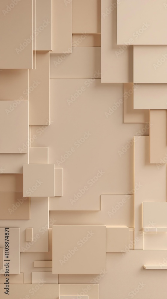 Chic and sophisticated neutral background with layered squares, artistic, monochromatic, stylish Chic and sophisticated neutral background with layered squares, artistic, monochromatic, stylish
