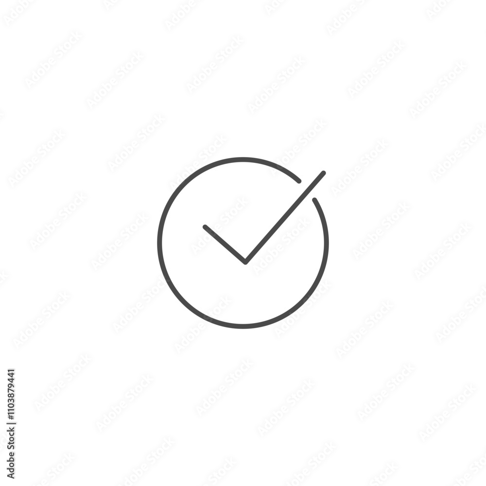 Checkmark icon template vector illustration Checkmark icon template vector illustration
