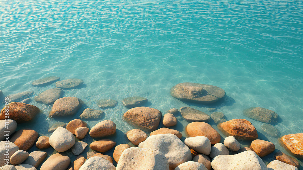 clear sea water over yellow and brown rock abstract background, serene scenery, beachy atmosphere, natural landscape clear sea water over yellow and brown rock abstract background, serene scenery, beachy atmosphere, natural landscape