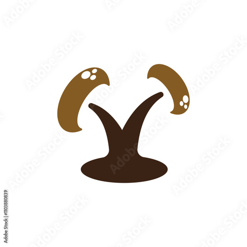 Mushroom Logo Template Icon