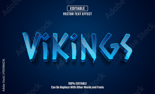 Vikings Editable Vector Text Effect.