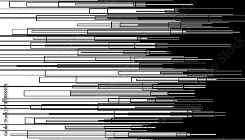 Black and white abstract Grunge transition pattern for sporty background and jersey design. Fully editable vector element. 