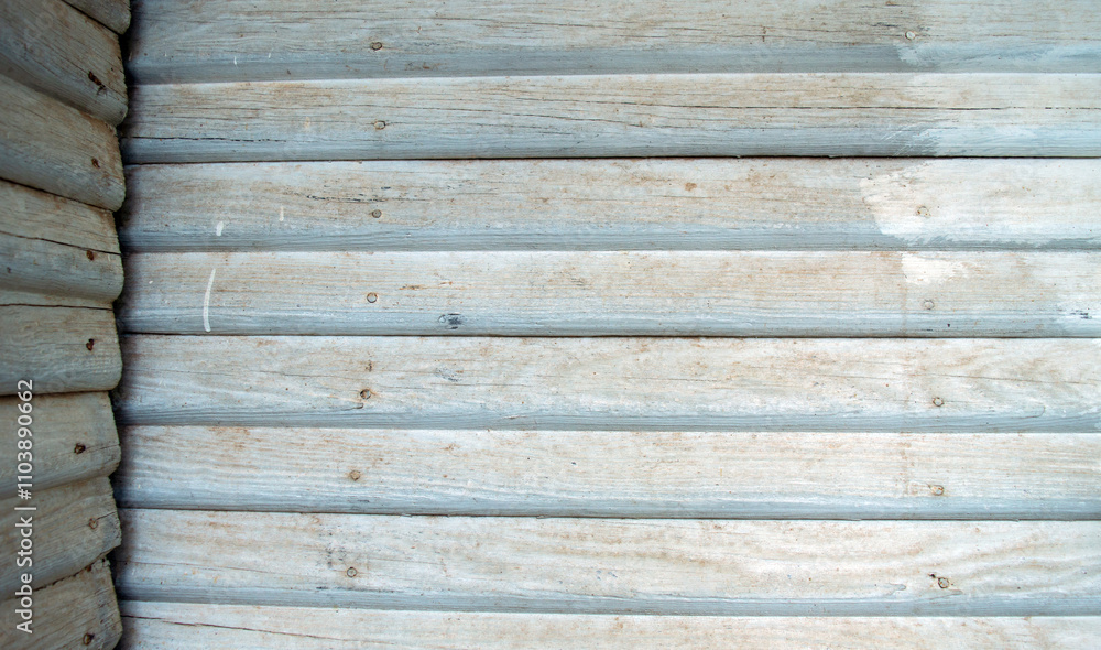 Obraz premium Light grey wooden corner wall background