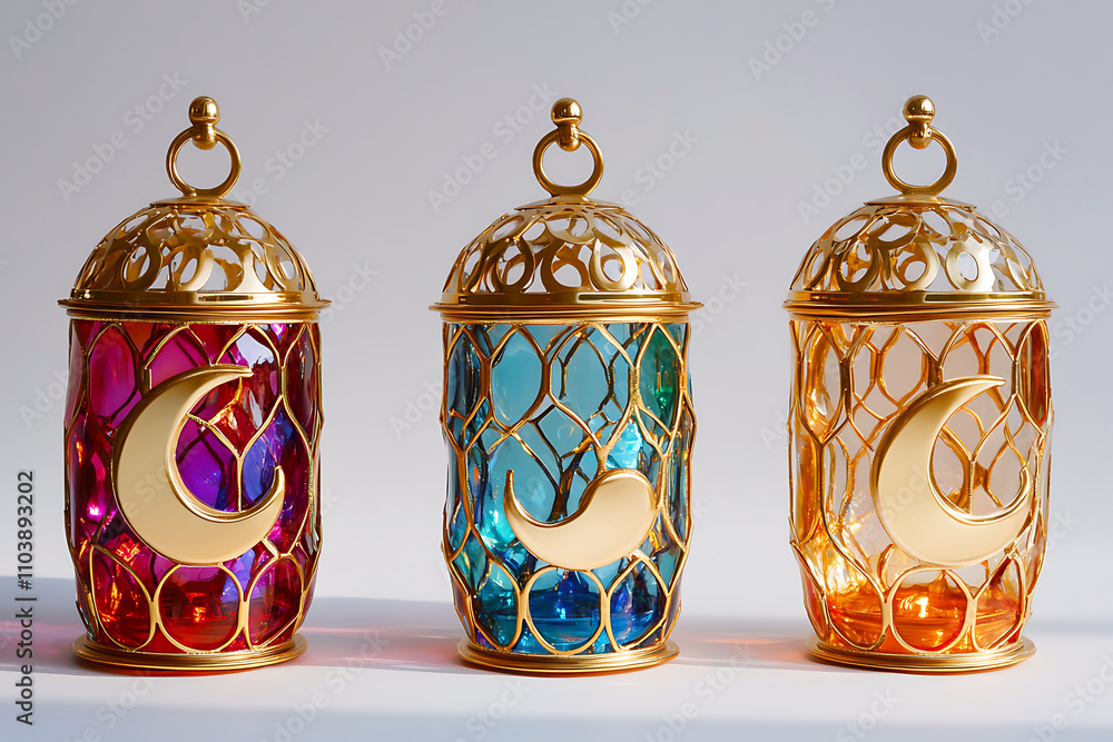 Islamic ramadan kareem celebration lantern with beautiful bokeh lights in the background. Islamic ramadan kareem celebration lantern with beautiful bokeh lights in the background.