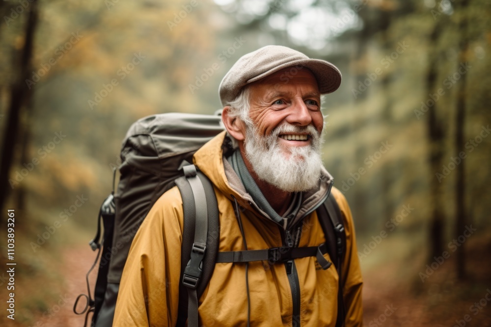 Portrait of a Active seniors on country walk Portrait of a Active seniors on country walk