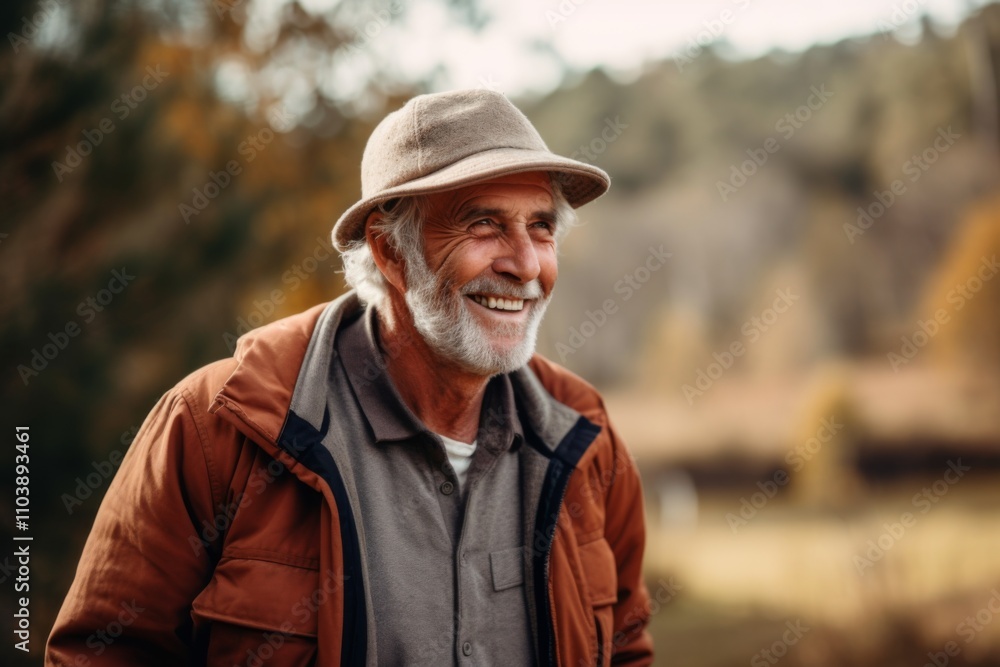 Portrait of a Active seniors on country walk Portrait of a Active seniors on country walk