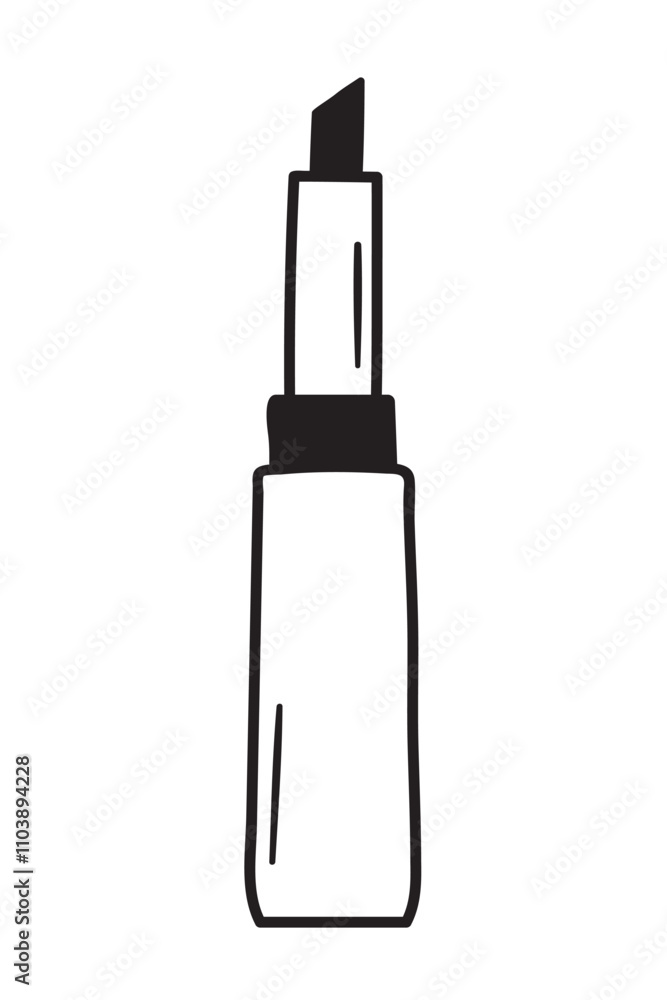 lipstick contour makeup hand drawn element lipstick contour makeup hand drawn element