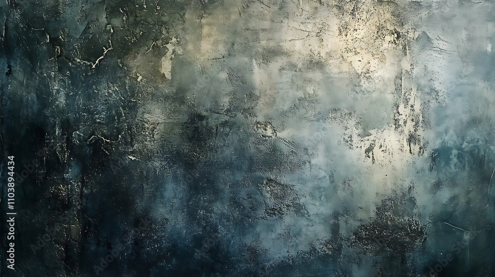 Moody textured wall in shades of blue and gray. Abstract background. Moody textured wall in shades of blue and gray. Abstract background.